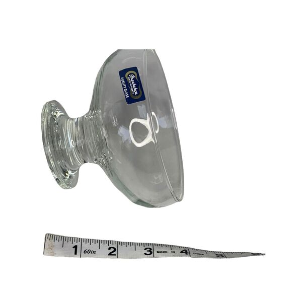 Vintage Pasabahce Turkey Clear Quality Glass Sherbet Ice Cream Bowls - Set of 4 - Picture 7 of 7